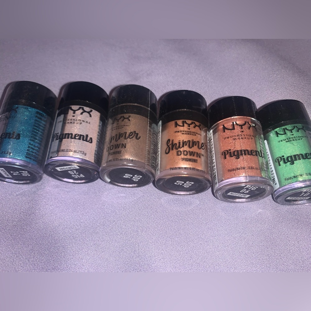 Nyx pigments & shimmers